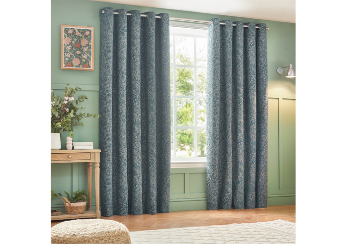 Grantley Eyelet, Wedgewood - Ready Made Curtains - Image 7